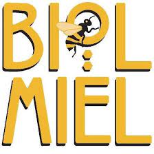 Yellow Biol Honey logo on white background