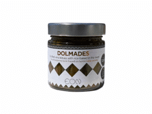 Pot de dolmades artisanales EON – feuilles de vigne farcies au riz, 230 g