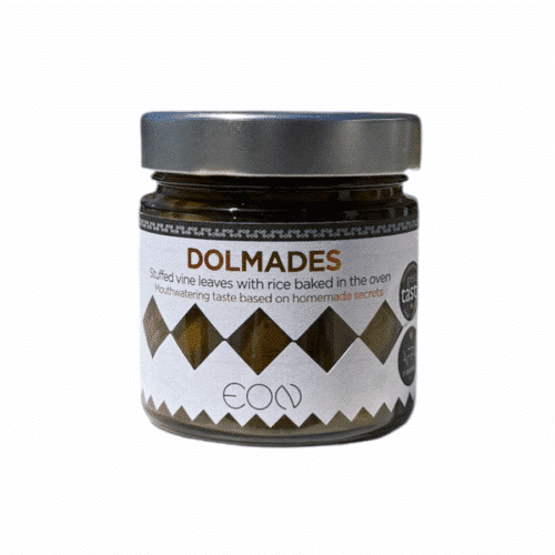 Pot de dolmades artisanales EON – feuilles de vigne farcies au riz, 230 g