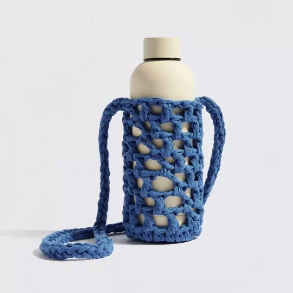 The Mama Made - Athena blue water bottle holder (χειροποίητο, ανθεκτικό και ελαφρύ)