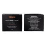Black cardboard packaging with product information