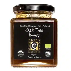 Ebion oak honey jar - Rare, raw, organic Greek mountain honey