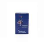 Closed box of Donkey's milk soap with vanilla and pomegranate (Kalypso, 115g, Lesbos Island, Organic ingredients)