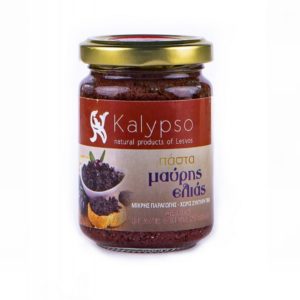 Kalypso black olive paste (Lesbos island, 135 g, natural ingredients, no preservatives)