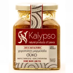 Conserves de figues Kalypso (faites à la main, île de Lesvos, 380 g, sans conservateurs, confiture de figues)