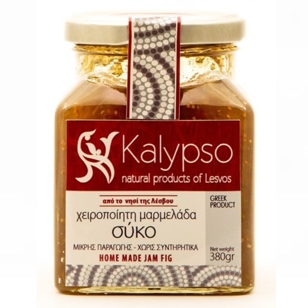Kalypso Fig Preserves (Handmade, Lesvos Island, 380g, No Preservatives, Fig Jam)