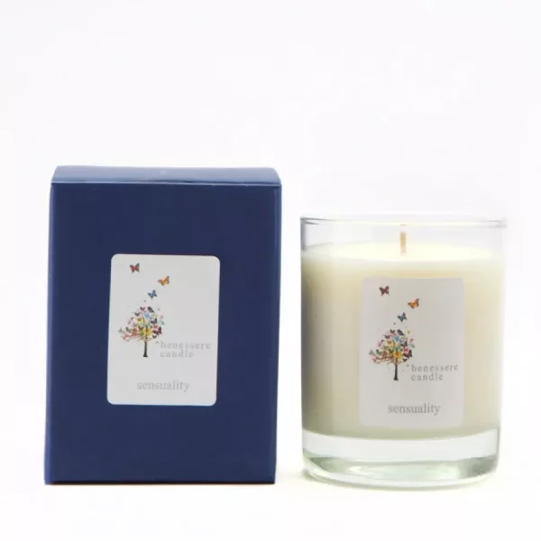 Natural soy wax candle - Meditation (Kalypso, 200 ml, essential oils, Lesbos island)