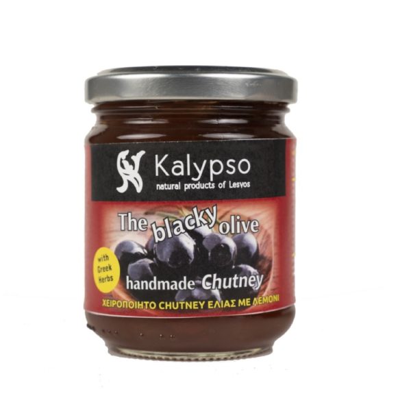 The Blacky Olive - Chutney fait à la main (pot de 200 g, produit grec traditionnel)