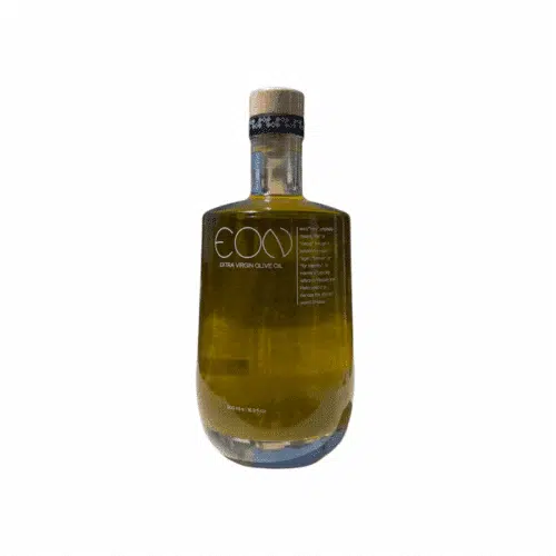 Bouteille en verre design de 500 ml d’huile d’olive extra vierge EON