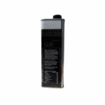Vue arrière de la bouteille métallique 500 ml d’huile d’olive extra vierge EON avec informations nutritionnelles