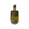 Back of EON extra virgin olive oil 500 ml glass bottle, with descriptive text and nutritional values.
