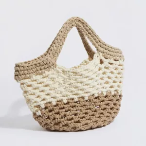 The Mama Made - Sac de plage Ingrid Grande (crème, blanc cassé, beige) - Spacieux et durable