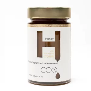 EON Honey with complete tahini (220 g, glass jar, Greece, superfood spread)