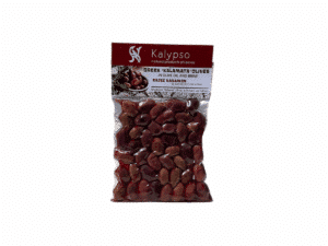 Sachet de 200 g d’olives Kalamata Kalypso en saumure et huile d’olive