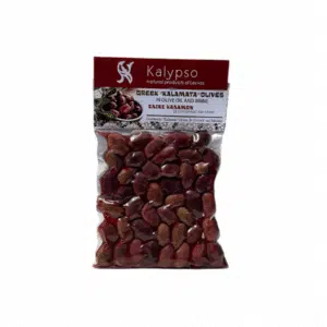 Sachet de 200 g d’olives Kalamata Kalypso en saumure et huile d’olive