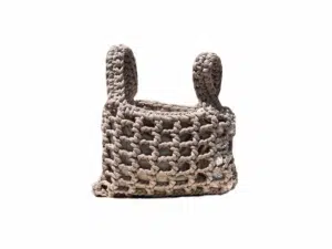 Sac en crochet beige fait main – modèle Thalia – The Mama Made