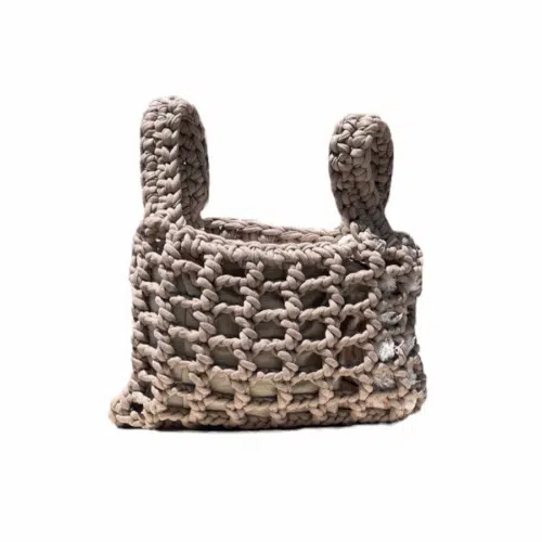Sac en crochet beige fait main – modèle Thalia – The Mama Made
