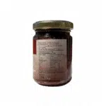 Vue arrière du pot de tapenade d’olives noires Kalypso – 135 g, étiquette nutritionnelle