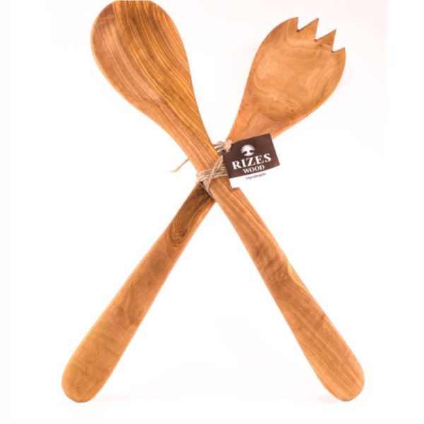 Wooden spoon and fork