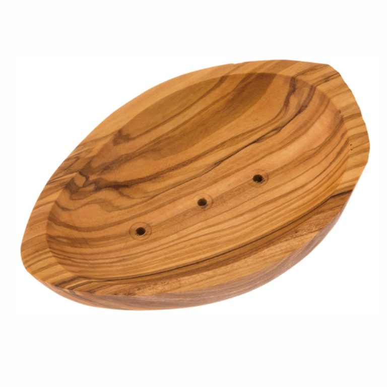 Olive wood soap dish