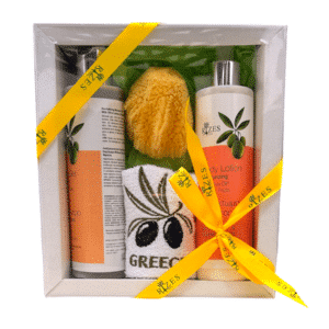 Coffret cadeau soin du corps 2 x 250 ml, Rizes Crete.