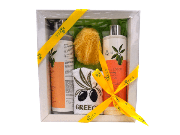 Coffret cadeau soin du corps 2 x 250 ml, Rizes Crete.