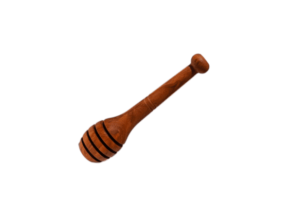 Cuillère à miel en bois d’olivier grec de Rizes Crete, 10 cm.