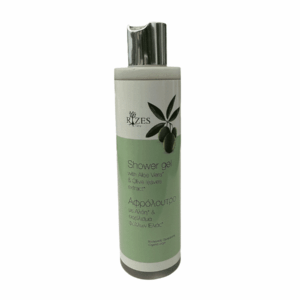 Gel doccia con Aloe Vera ed estratto di foglie di ulivo - Rizes Creta (250 ml).
