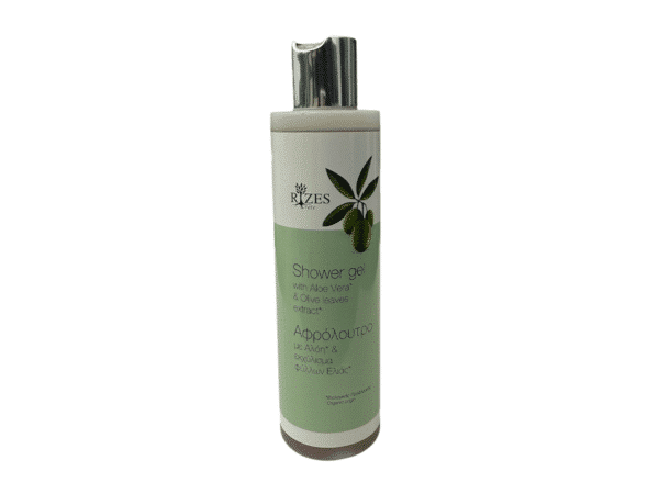 Shower gel with Aloe Vera and olive leaf extract - Rizes Crete (250 ml).