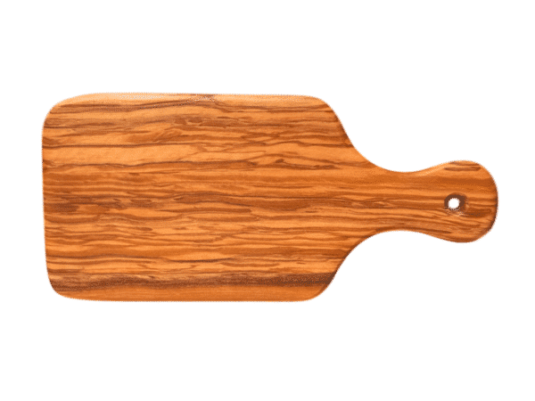 26 cm olive wood cutting board, handmade by Rizes Wood.