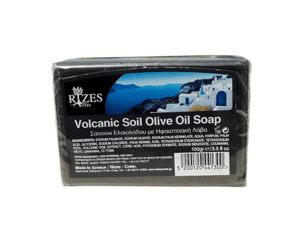 Savon à la terre volcanique et à l’huile d’olive 100g - Rizes Crete.