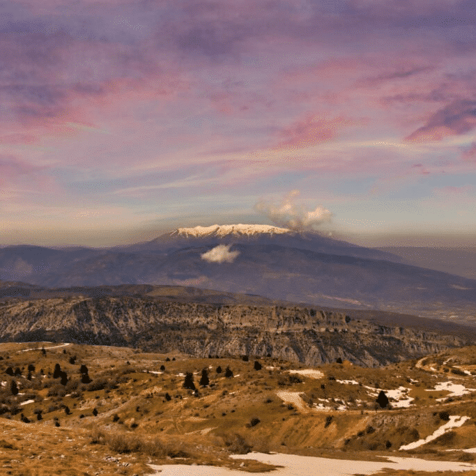 Thessalie. Paysages. Mont Olympe.