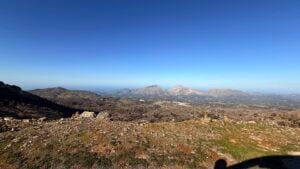 Vue panoramique depuis le mont Psiloritis, plus haut sommet de Crète
