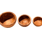 Greek olive wood bowls, various sizes, Rizes Wood.