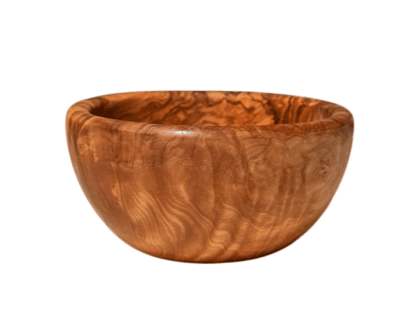Bol en bois d’olivier grec de 12 cm, Rizes Wood.