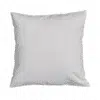 Dos du coussin décoratif bleu avec motif d’étoile de mer.