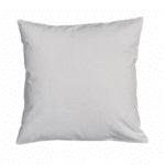 Dos du coussin décoratif bleu avec motif d’étoile de mer.