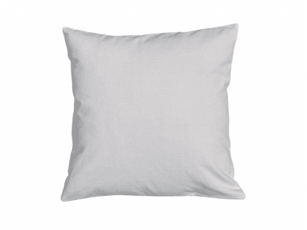 Dos du coussin décoratif bleu avec motif d’étoile de mer.