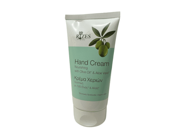 Crème hydratante pour les mains à l’Aloe Vera et à l’huile d’olive - Rizes Crete (150 ml).