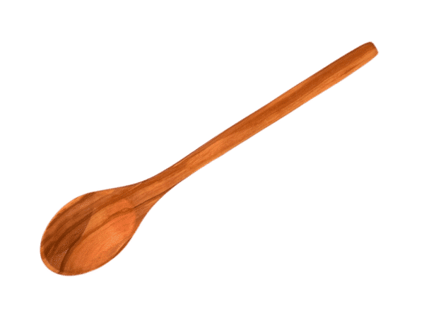 Cuillère de service en bois d’olivier de 25 cm, fait main, Rizes Wood.