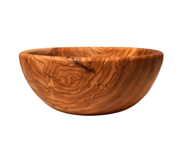 Saladier en bois d’olivier grec Rizes Wood de 22 cm.