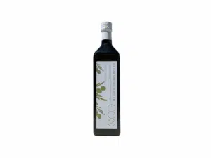 Bouteille en verre de 1 L d’huile d’olive extra vierge Koroneiki EON, avec étiquette minimaliste