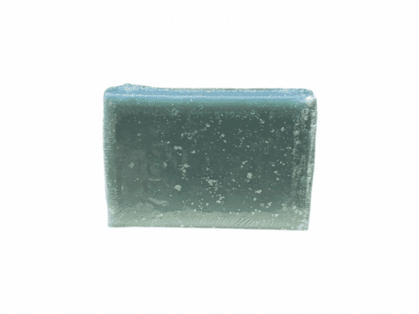 Rückseite der Kalypso-Seife aus reinem Olivenöl mit Aroma der Ägäis, 100 g