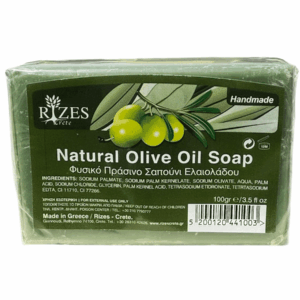 Sapone naturale all'olio d'oliva 100g - Rizes Creta.