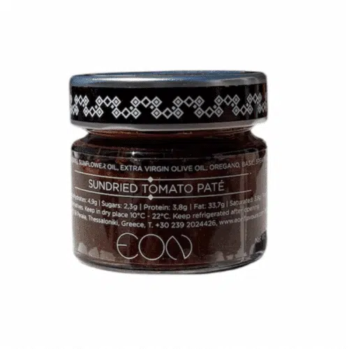 Pot de tapenade de tomates séchées EON – 80 g, aux ingrédients naturels et recette artisanale