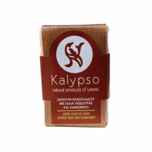 Sapone Kalypso con latte d'asina, camomilla e olio d'oliva di Lesbo - 100 g