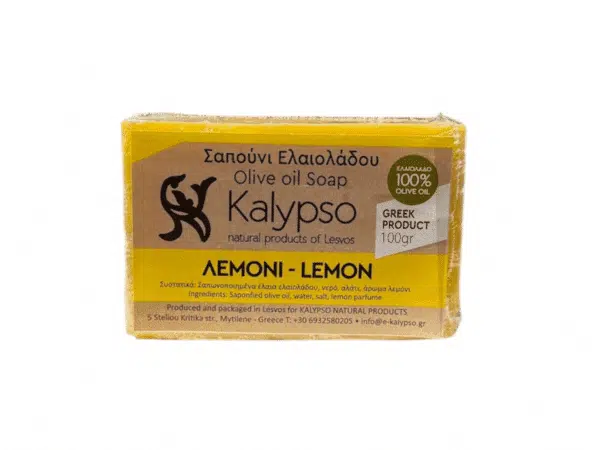 Kalypso lemon and olive oil soap, 100 g Greek product