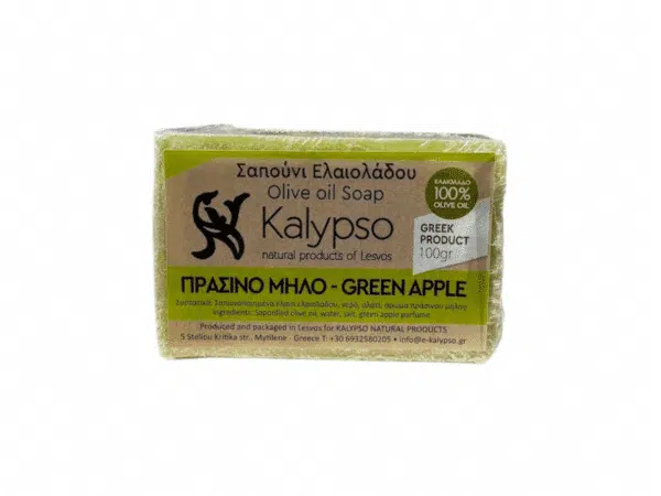 Savon Kalypso à la pomme verte et à l’huile d’olive – 100 g