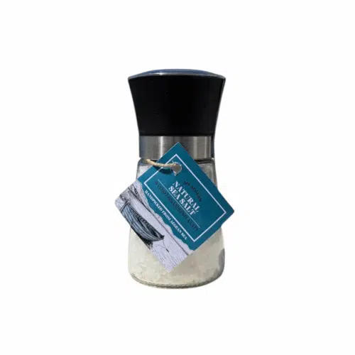 Moulin de sel de mer naturel Kalypso – 180 g – sel non raffiné de Lesvos