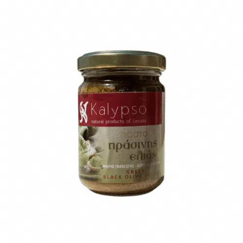 Tapenade d’olives vertes Kalypso – pot de 135 g, production artisanale à Lesvos